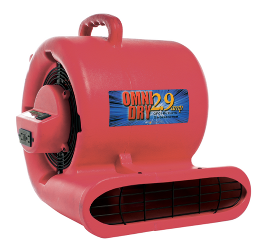 Omni Dry, Air Mover 2.9 Amp, Red