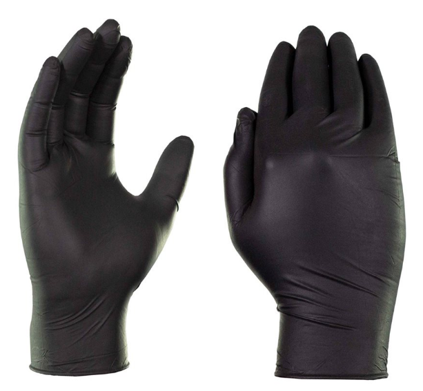 Black Industrial Nitrile Gloves