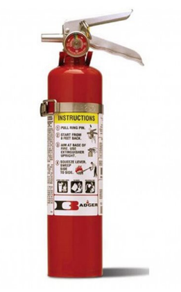 Fire Extinguisher, ABC Class, 2.5 Lb, Vehicle Bracket