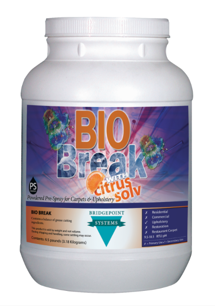 Bio Break W/Citrus Solv, 6 Lbs, Carpet Cleaning Prespray